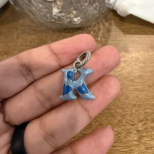 RETIRED Brighton K Charm - Blue Hearts